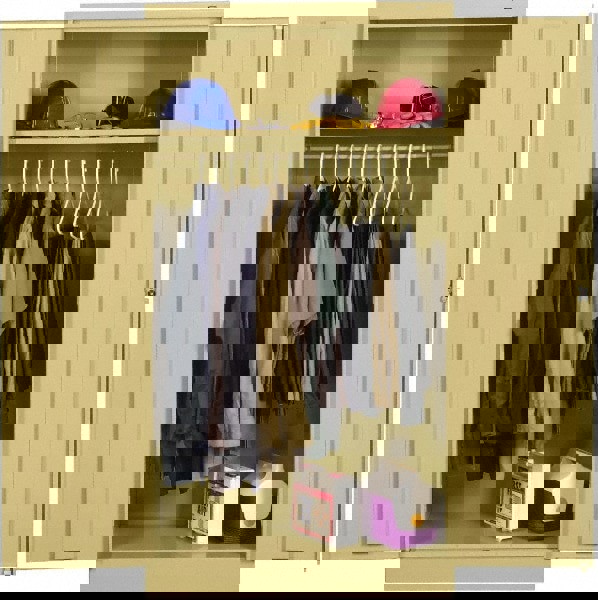 2 Shelf Wardrobe Storage Cabinet